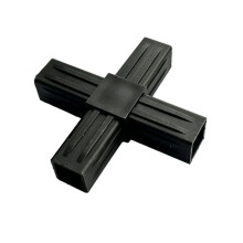 Raccords de tuyaux en alliage d'aluminium,-20x20 plat 4 voies