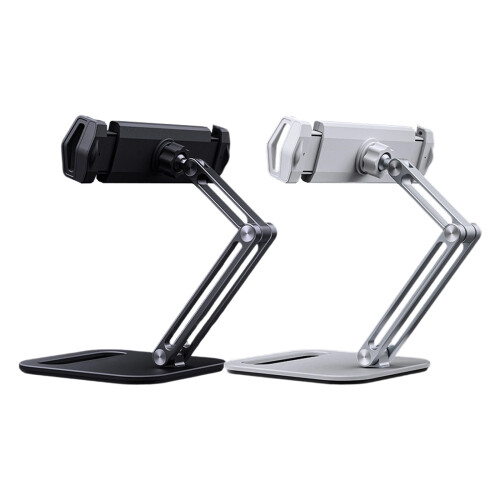 Portable Tablets Arm Stand With AntiSlip Grips And-White 1