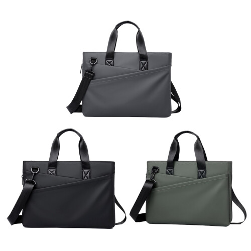 Spacious Single Strap Shoulder Bag For 14Inch Laptop And-Gray 2