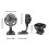 5V USB Powered Car Fan with Phone Holder and Adjustable Level-1 6