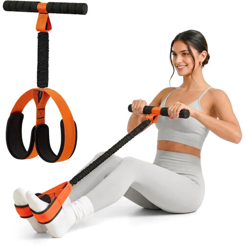 Ζώνη αντίστασης πεντάλ 55LB με λαβές, παχύρρευστο σωλήνα από λάτεξ, αντιολι