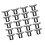 Installeer snel Sun Power Panel Waterdeflector Clip Zware-35 mm 1