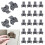50 stuks kastscharnier restrictor clip plastic beperkingen voor 7