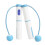 (Blue White) Jump Rope Electronic Counting Skipping Rope Count Function Cordless Long Rope 1