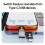 Double Port Type C And USB A Card Reader For TF-black gray 3