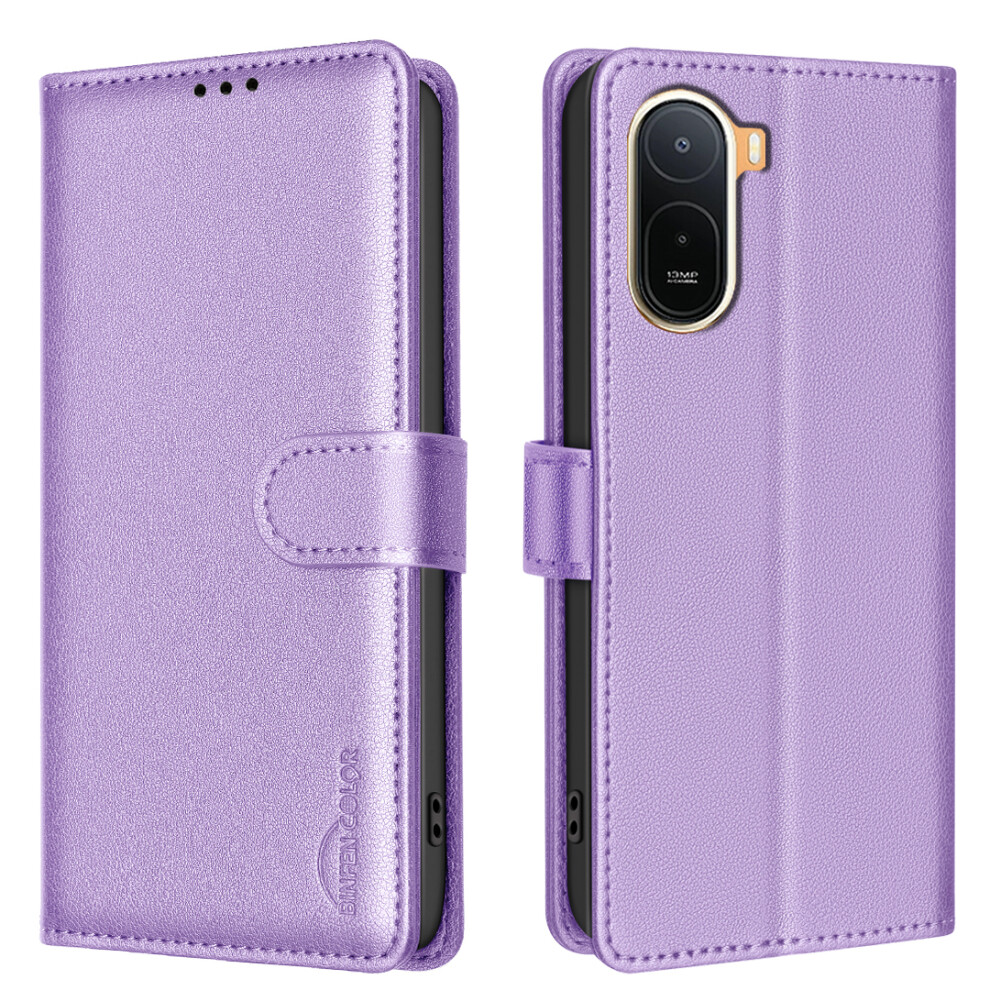 (Purple) Phone Cover For Xiaomi Redmi A7 Pro 4G (171.56Mm) Bf32 Leather Case Wallet Rfid Blocking Phone Cover Purple 6914290872039