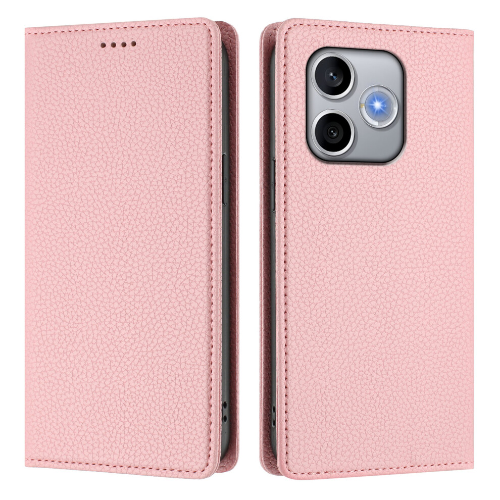 (Pink) Phone Cover For Honor 600 Lite 5G Wallet Case Rfid Blocking Litchi Texture Leather Mobile Cover Pink 6914298582275