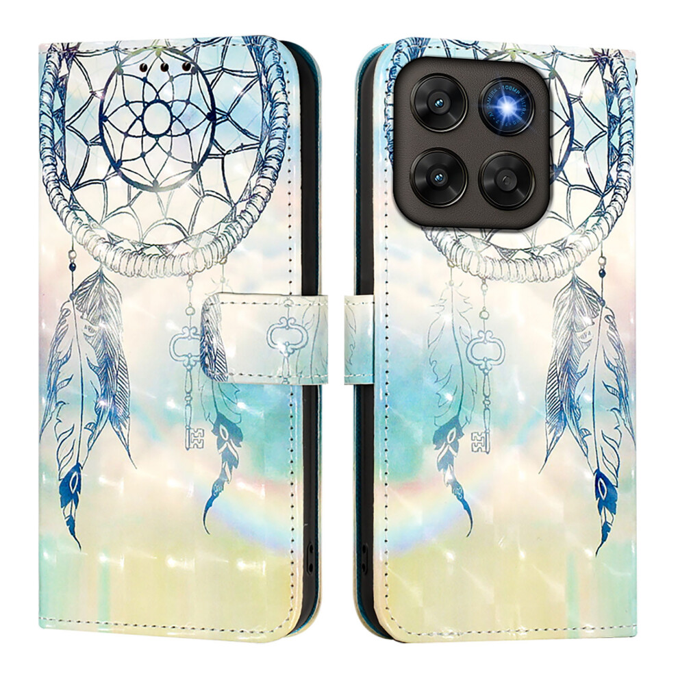 (Dream Wind Chime) Phone Cover For Motorola Moto G77 5G / Motorola Moto G67 5G Leather Case Pattern Printing Wallet Sta 6914295690652