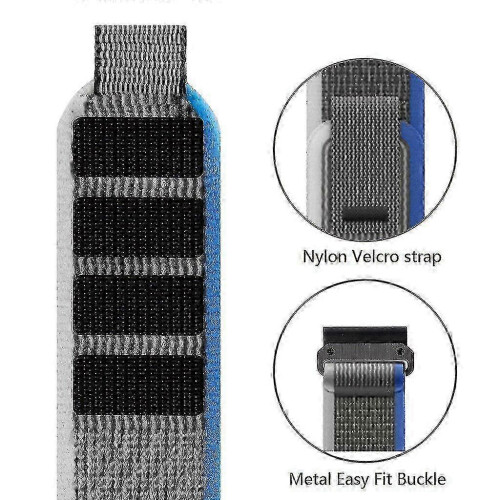 (Grey) 22mm Trail Loop Nylon Strap for Garmin Forerunner 965 955 945 935 Watch Band 2
