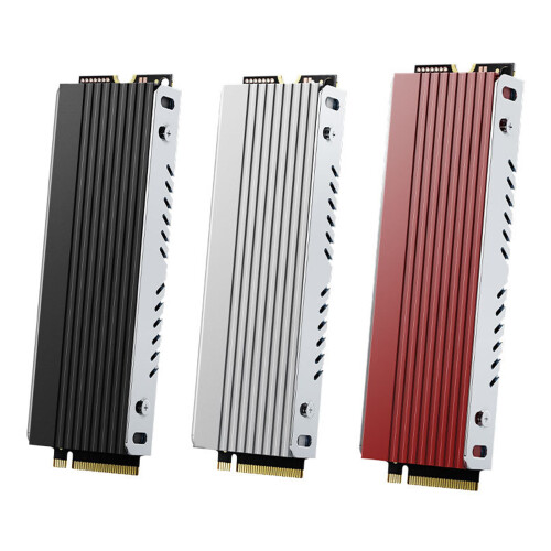 Professional Aluminum M.2 2280 SSDs Cooling Heatsink-silver 1