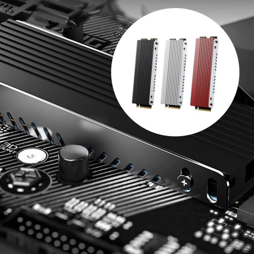 Professional Aluminum M.2 2280 SSDs Cooling Heatsink-silver 2