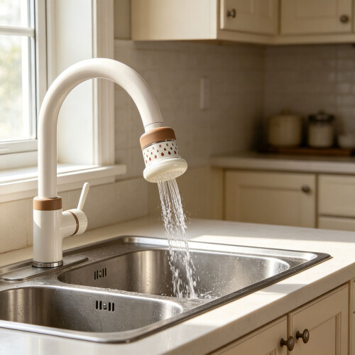 Universal Soft Rubber Faucet Filter Easy to Install No-Pink 2