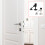 Heavy Duty Stainless Steel Wall Mount Door Hook Stop-Silver 3