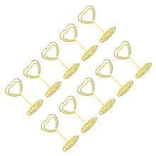 Set van 10 vergulde Memo Foto Opmerking Clips Desktop-goud