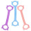 Resistance Bands Figure 8 Exercise Bands for Arm and Shoulder 3Pcs Workout 1