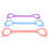 Resistance Bands Figure 8 Exercise Bands for Arm and Shoulder 3Pcs Workout 5