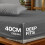 Imperial Rooms (2X Double, Grey) 40cm Deep Stripe Fitted Sheet with Free Pillowcases | Extra Deep Stretchable Hotel Quality Fitted Bed Sheets in 2 Pack 3