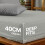 Imperial Rooms (2X Super King, Silver) 40cm Deep Stripe Fitted Sheet with Free Pillowcases | Extra Deep Stretchable Hotel Quality Fitted Bed Sheets in 2 Pack 3
