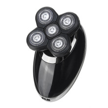 SK-323 3-in-1 USB-Elektrorasierer, wiederaufladbarer Kopfrasierer, Rotationsrasierer, Haartrimmer, P