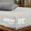 Imperial Rooms (2X King, White) 40cm Deep Stripe Fitted Sheet with Free Pillowcases | Extra Deep Stretchable Hotel Quality Fitted Bed Sheets in 2 Pack 3