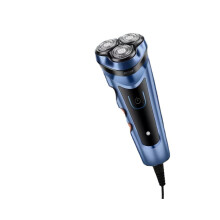 Drei elektrische Scherköpfe, USB-Ladefunktion, abnehmbare Klinge, tragbar