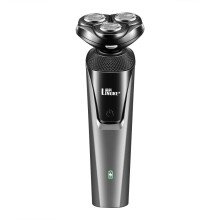 Dreiklingen-Ganzkörperrasierer mit Wasserreinigung, USB-Ladefunktion, Herrenrasierer
