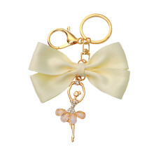 Beautiful Ballet Dancer Charm Keychain Ideal For Bags And-D