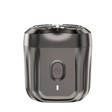 (braun) Xiaomi Mini-Taschenrasierer mit 6 waschbaren, rotierenden Doppelklingen, tragbar, USB-auflad