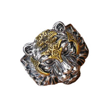 Hiphop-stijl tijgerring verstelbare openingsband-Goudkleur