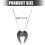 Collier élégant avec pendentif aile de spectre, embellissement 3