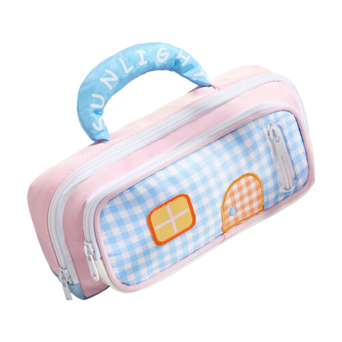 Porte-crayon accessoire de bureau papeterie réutilisée-Rose