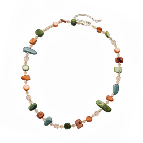 Collier de perles élégant de forme irrégulière, accessoire de