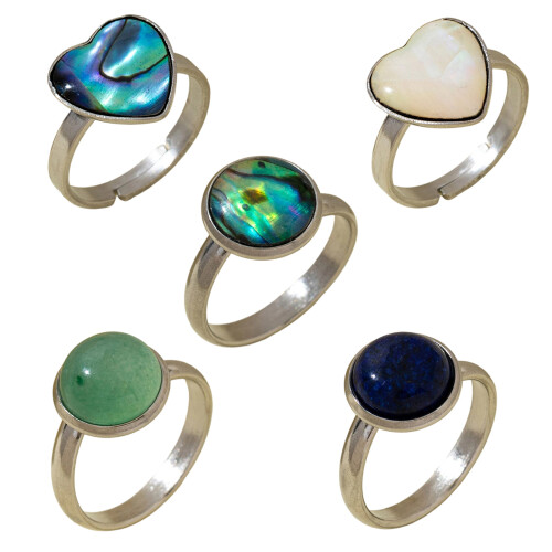 Fashionable Shell Pattern Ring Adjustable Size For Any Finger-B 1