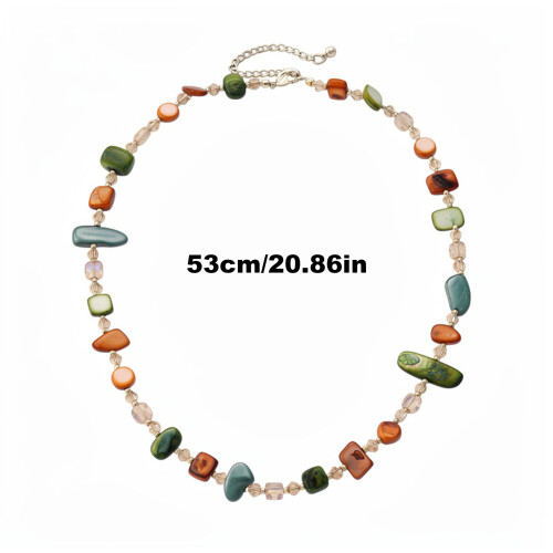 Collier de perles élégant de forme irrégulière, accessoire de 2