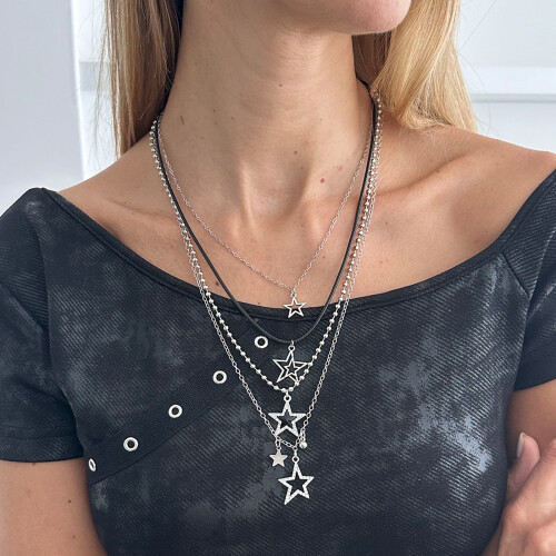 Joli collier de bijoux pour adolescente, avec pendentif-88 2