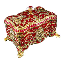 Mallette de rangement élégante pour-Grands S dorés et rouges