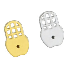Premium Earring Backs For Heavy Jewelry 2PCS-golden white