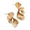 Boucles d'oreilles feuillage doré parfaites pour les-Couleur or 1
