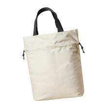 Spacious Canvas Drawstring Food Pouch Fashionable Lunch-Ivory