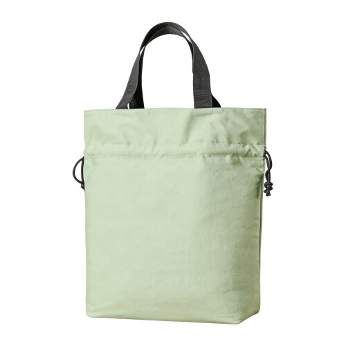 Portable Drawstring Canvas Drawstring Lunch Bag-light green
