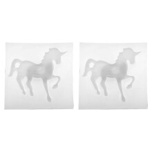 2Pcs Awesome Flying Horse Silicone Molds for Durable Resin Crafts and Crystal Epoxy Creations