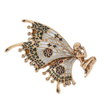 Beautiful Faerie Butterfly Brooch Classical-YNCP6184 white
