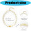 Collier ras de cou en perles de résine, tendance, cordon-couleur 4