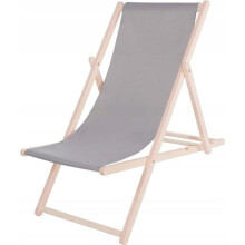 Gartenliege - SPRINGOS - Klappliege - Massivholz - 3-fach verstellbar - 120 kg