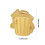 Broche minimaliste en alliage avec fixation sécurisée,-Or 10 4