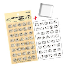 Clear Silicone Rubber Stamper With Ergonomic-Expression memory