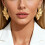 Boucles d'oreilles feuillage doré parfaites pour les-Couleur or 5