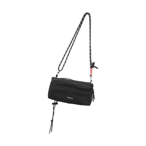 Sac à bandoulière compact à cordon de serrage adapté aux-Noir