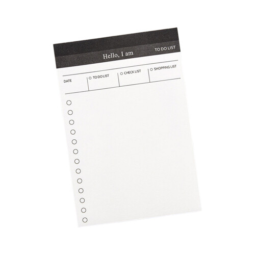 Bloc-notes en papier de poche, 5- liste de choses à faire