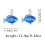 Handmade Ocean Theme Acrylic Dangle Earrings Elegant and-Blue 4